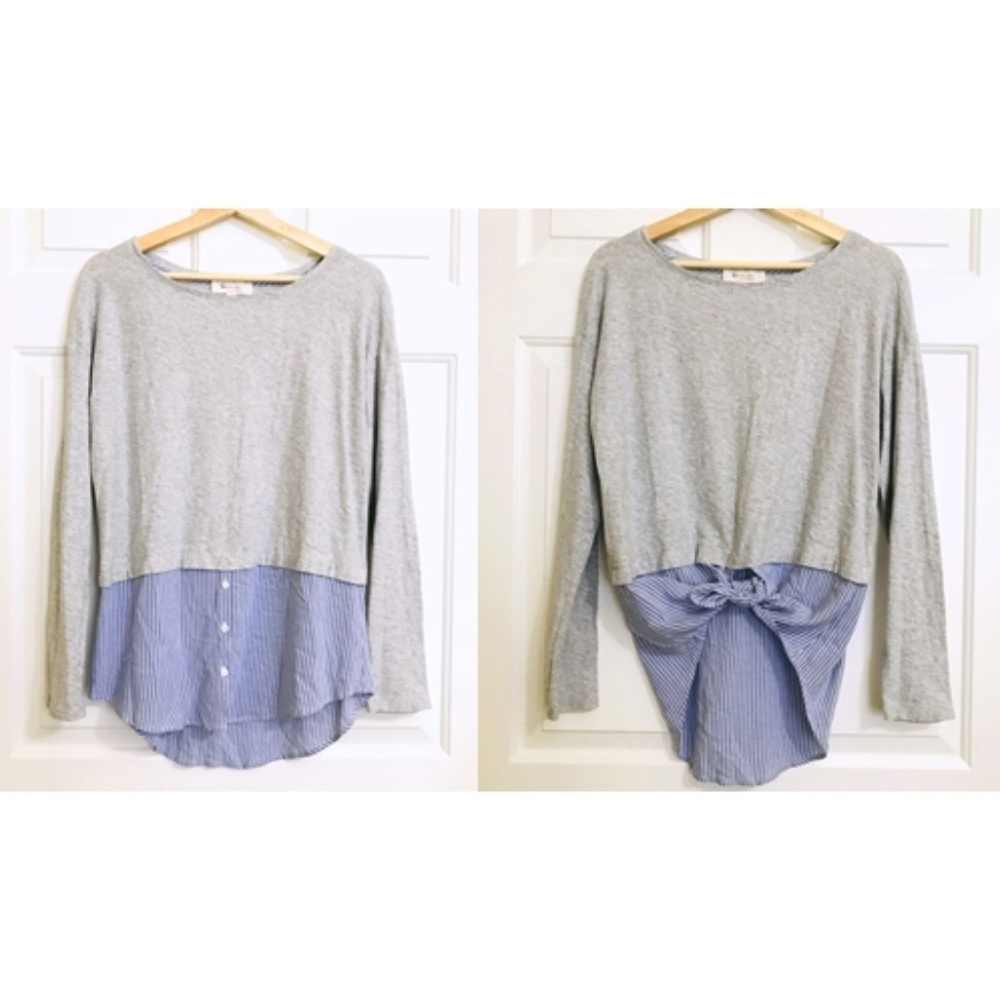 Ture by Vince Camuto Tunic Tinted Long Sleeves Top